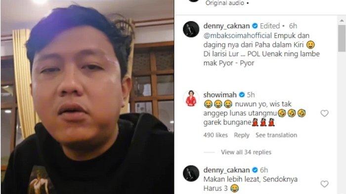 Dengan promosi bakso, Soimah menganggap utang Denny Caknan sudah lunas, namun tidak dengan bunganya.