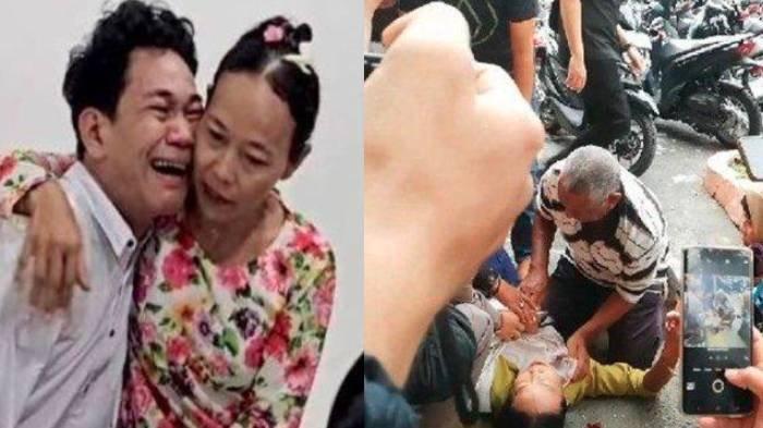 Detik-detik Ibu Agus Buntung pingsan seusai sidang perdana, Kamis (16/1/2025) karena Agus didakwa 12 tahun penjara.