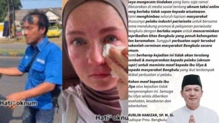 Dinas Pariwisata Provinsi Bengkulu menyampaikan permohonan maaf imbas Ulia Naci mendapat pengalaman buruk dari driver online di Bengkulu.