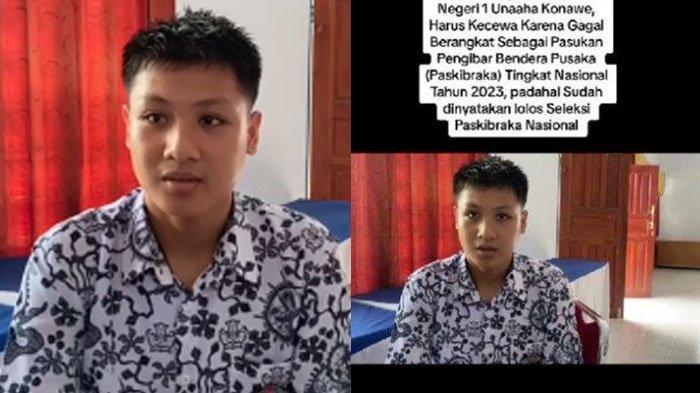 Doni Amansah calon Paskibraka Nasional yang batal berangkat ke Jakarta karena mendadak diganti