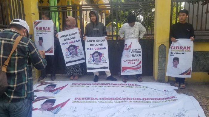 Anak Muda Probolinggo Gelar Dukungan Kepada Gibran, Kumpulkan Ratusan