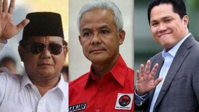 Kecocokan Erick Thohir - Ganjar Pranowo atau Erick Thohir - Prabowo Subianto di Pilpres 2024 disorot.