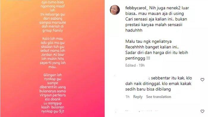 Sosok Febby Carol dilirik kala sang ibu Eva Manurung menjalin hubungan dengan pria berondong.
