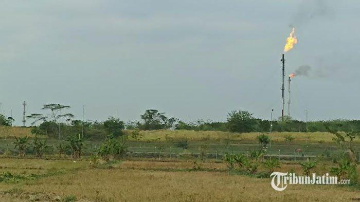 Flare salah satu industri eksplorasi migas yang beroperasi di Kabupaten Bojonegoro, Rabu (4/9/2024) dalam artikel berjudul 'Bojonegoro Catat Suhu Terpanas di Jatiim, Migas Jadi Salah Satu Pemicu'