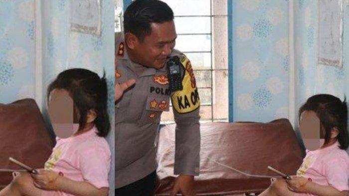 BOCAH DIANIAYA - Bocah 10 tahun N dijenguk Kapolres Nisel, AKBP Ferry Mulyana di UPDT Puskemas Lolowau, Senin (27/1/2025). Nasib korban terkini setelah viral video penganiayaannya akhirnya terungkap.