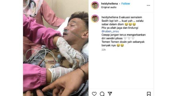 Foto manajer Ruben Onsu yang mengabarkan kondisi sang presenter yang dilarikan ke rumah sakit, Minggu (19/5/2024).