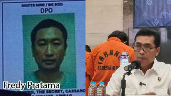 Kabareskrim Komjen Wahyu mengatakan, Fredy Pratama (foto kiri) alias Miming masih berstatus DPO. Keberadaan Fredy Pratama diketahui saat ini di Thailand memakai nama samaran di perangkat komunikasinya.