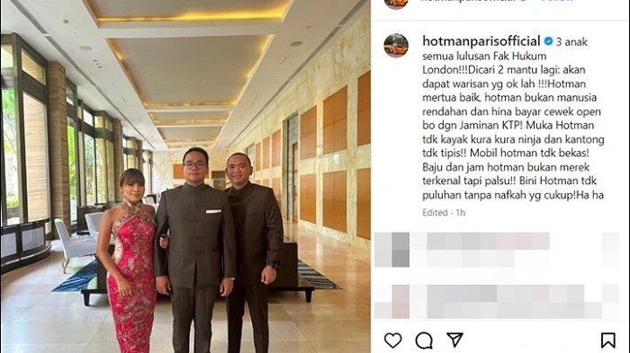 Fritz Paris Junior Hutapea, Frank Alexander Hutapea dan Felicia Putri Parisienne Hutapea dalam upacara sangjit.