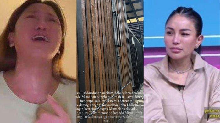 Frustasinya Lolly ingin bertemu Nikita Mirzani. Dia diketahui ngemper sampai sang ibu mau membukakan pintu.
