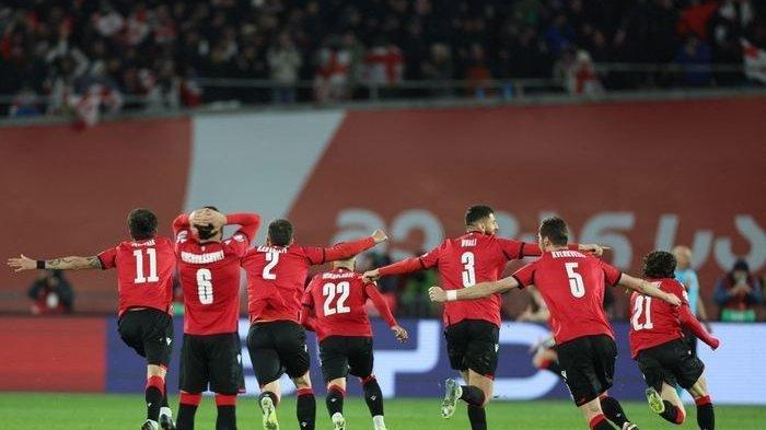 Timnas Georgia, satu-satunya tim debutan di Euro 2024.