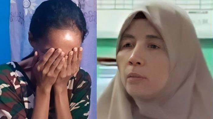 Guru bernama Haryati menghukum muridnya berinisial MI dengan duduk di lantai sekolah di Kota Medan.