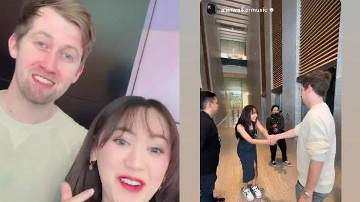 Happy Asmara memperkenalkan banyak makanan Indonesia pada Alan Walker, salah satunya bakso dan rendang.