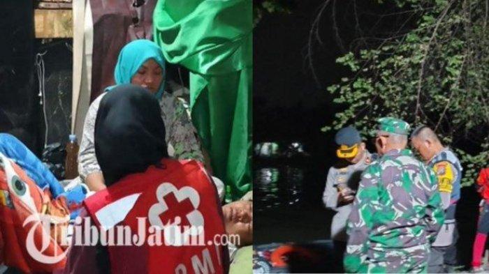 Ibu dua balita yang mengigau anaknya dibawa buaya putih dan ternyata tewas tenggelam di Sungai Brantas wilayah Kedurus, Surabaya.