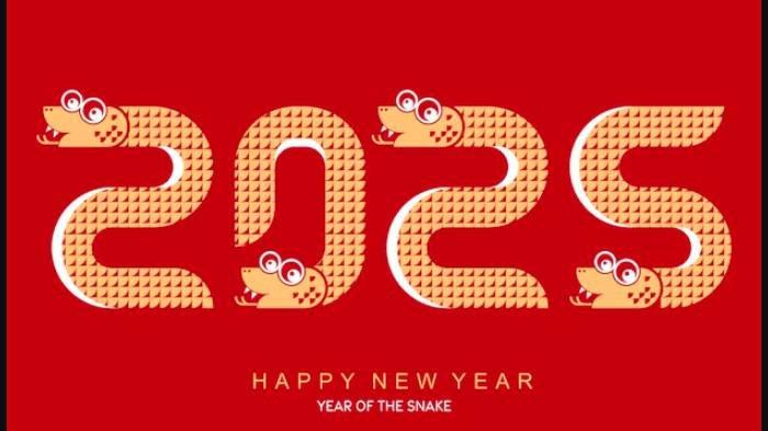 Ilustrasi Imlek 2025 Tahun Ular