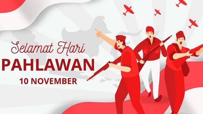 Ilustrasi Selamat Hari Pahlawan 10 November 2024.
