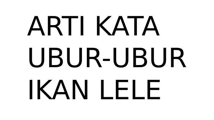 ARTI KATA VIRAL - Ilustrasi arti ubur-ubur ikan lele yang belakangan ini viral di media sosial.