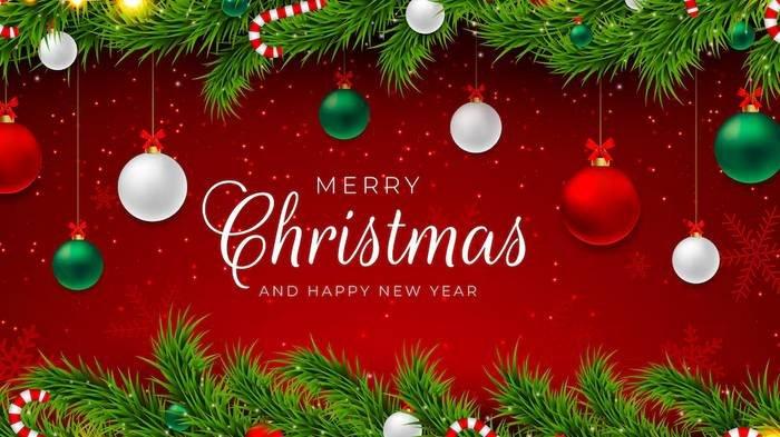 Ilustrasi deretan ucapan Natal 2024 Merry Christmas