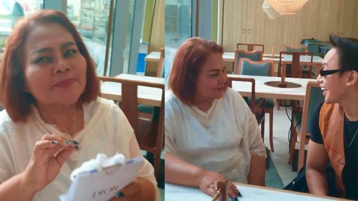 Jordan Ali saat berikan hadiah Natal untuk Eva Manurung, bikin Si Gemoy senang