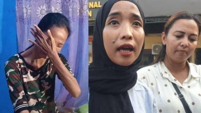 UANG PERDAMAIAN - Kamelia, ibu dari murid SD yang dihukum guru duduk di lantai, meminta uang perdamaian Rp 15 juta saat mediasi di Polrestabes Medan pada Selasa (11/2/2025).