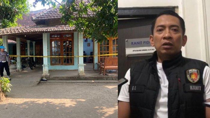 Kanit Pidum Satreskrim Polres Ponorogo, Iptu Guling Sunaka (kanan), lokasi kejadian serbuk mercon meledak