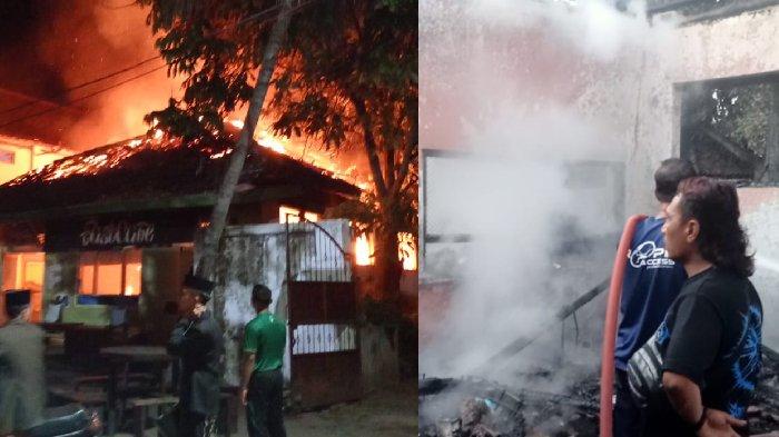 Kantin Ponpes Gontor Ponorogo terbakar, picu kepanikan seusai salat Subuh, Sabtu (3/8/2024).