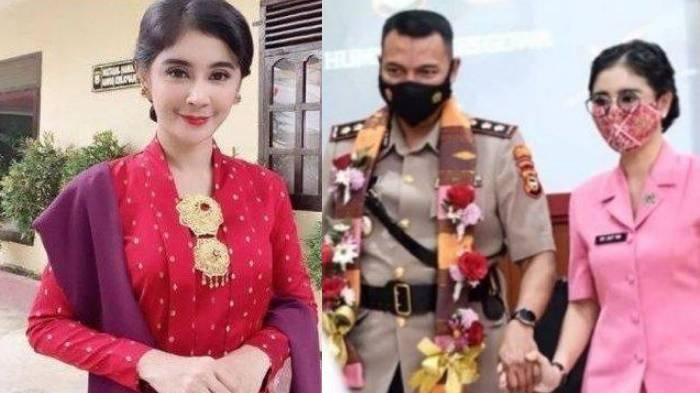 Kapolres Gowa AKBP Tri Gofaruddin Pulungan dan sang istri, Uut Permatasari.