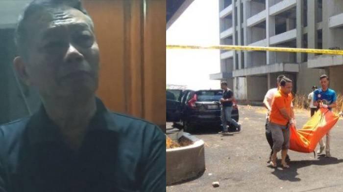 (kiri) Gunawan, ayah CA, Mahasiswi Kedokteran Unair yang tewas dalam mobil, Minggu (5/11/2023) dan suasana saat proses evakuasi CA (kanan) oleh Polresta Sidoarjo, Minggu (5/11/2023)