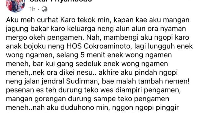 Keluhan warga tentang Alun-alun Ponorogo yang sering ada pengamen, dianggap mengganggu, Senin, (20/11/2023).