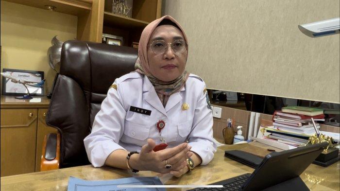 Kepala Dinas Peternakan Jawa Timur Indyah Aryani saat diwawancara di kantornya, Senin (14/8/2023).