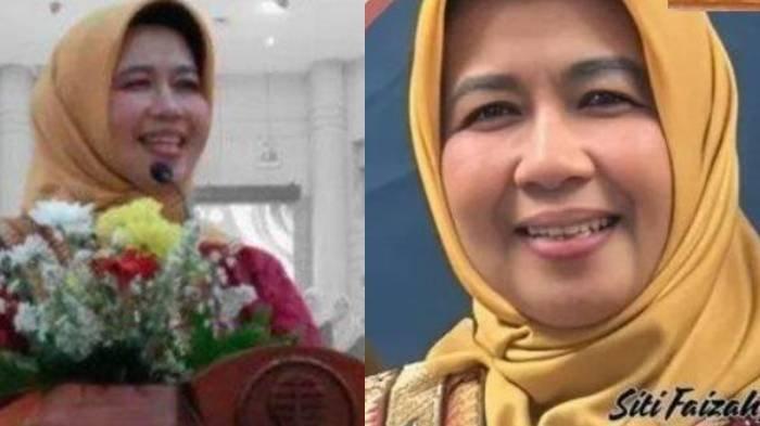 KEPSEK DICOPOT DEDI - Kolase foto Kepala SMAN 6 Depok, Siti Faizah MPd yang dicopot Dedi Mulyadi imbas polemik study tour.