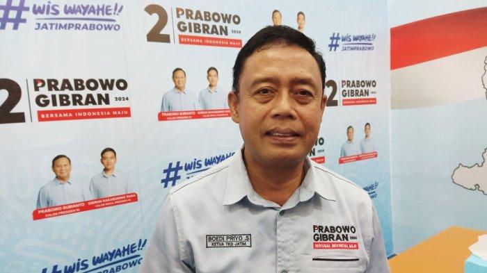 Ketua TKD Prabowo-Gibran Jatim Boedi Prijosoeprajitno ketika dikonfirmasi di Surabaya.