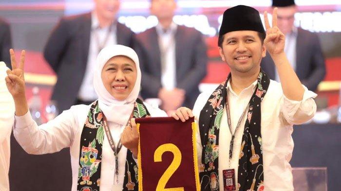 Khofifah-Emil dapat nomor urut 2 Pilgub Jatim 2024 dalam pengundian hari ini di Hotel Mercure Surabaya, Senin (23/9/2024)