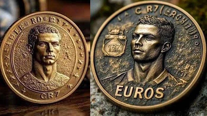 Koin Cristiano Ronaldo dicetak oleh Portugal senilai 7 Euro, diprediksi harganya bakal melonjak selangit