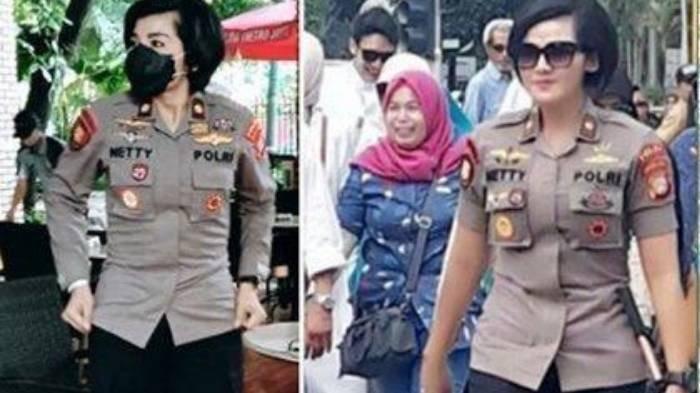 Kolase foto AKBP Netty Siagian yang kritik Mayor Teddy.