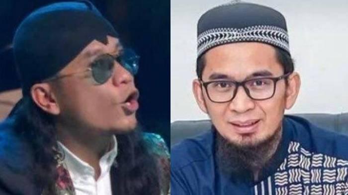 Kolase foto Gus MIftah dan Ustaz Adi Hidayat.