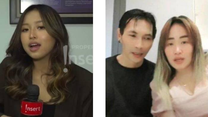 Kolase foto Michelle Ashley, Arya Khan, dan penyanyi Pinkan Mambo.