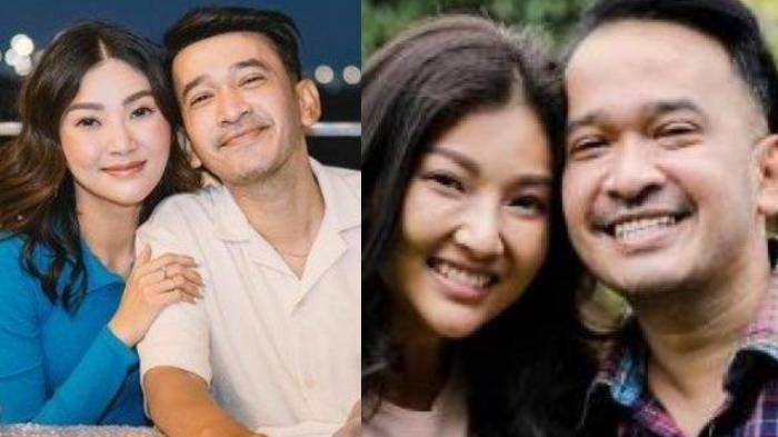 Kolase foto Ruben Onsu dan Sarwendah yang kini resmi bercerai.