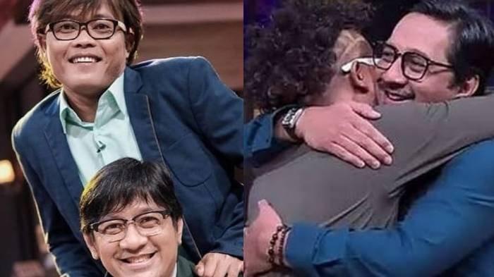 Kolase foto Sule dan Andre saat memandu acara bersama.