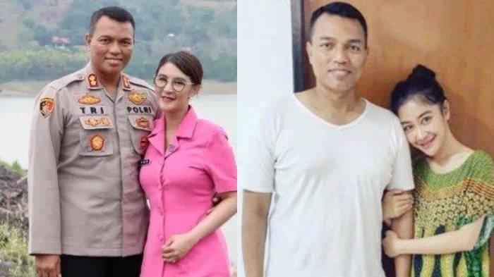 Kolase foto Uut Permatasari dan suaminya.