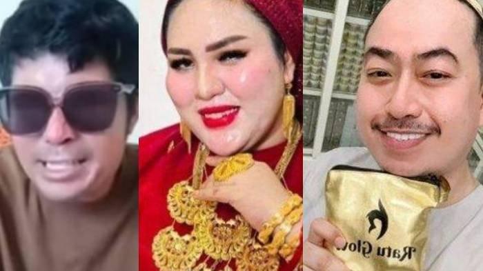 Kolase foto dua Agus Salim yang berbeda dan Mira Hayati.