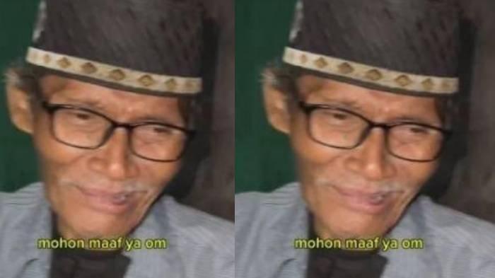Kolase foto penjual dawet bernama kakek atau Mbah Paryono.