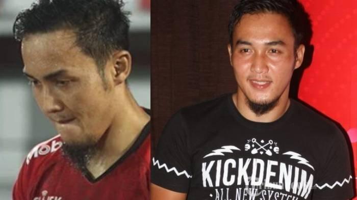 Kolase foto pesepakbola Gunawan Dwi Cahyo yang digugat cerai Okie Agsutina.