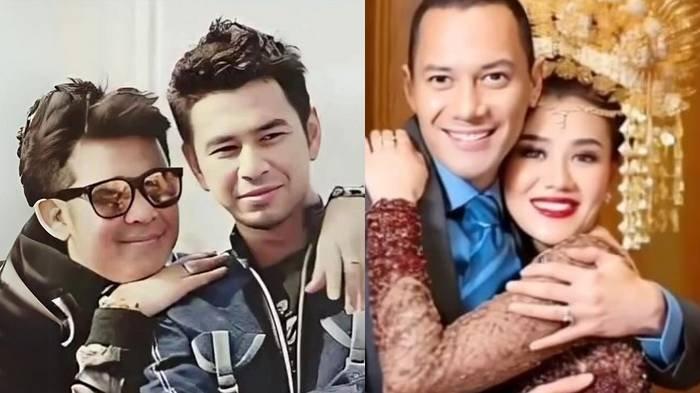 Kolase video AI Raffi Ahmad dan Olga, serta Aaliyah dan Adjie Massaid (alm).