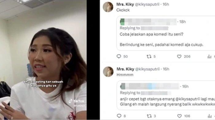 Komika Kiky Saputri tak merasa takut sama sekali atau pun terpojok saat bertemu dengan timses capres Ganjar Pranowo.