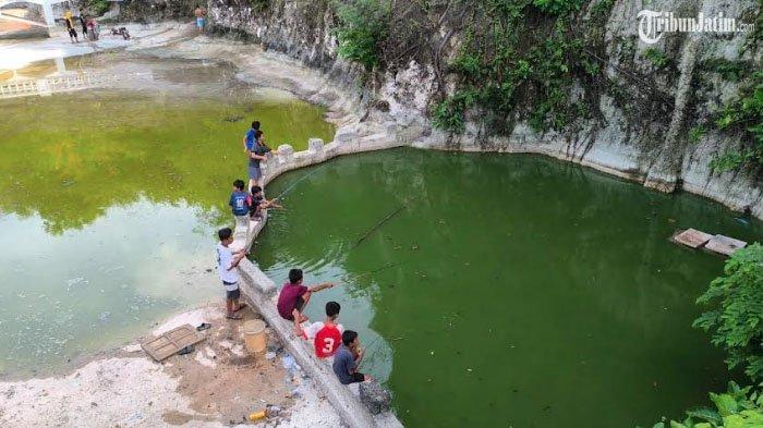 Kondisi danau di wisata Setigi yang dulu jadi spot foto favorit, Rabu (4/12/2024).