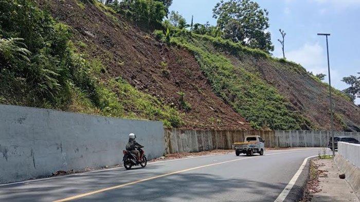 RAWAN LONGSOR - Kondisi jalur Piket Nol, Kecamatan Candipuro, Kabupaten Lumajang, Jawa Timur pada H-3 Hari Raya Idul Fitri, Jumat (28/3/2025) siang. Terpantau jalur penghubung dari Lumajang menuju ke Kabupaten Malang dan sebaliknya tersebut masih lengang.