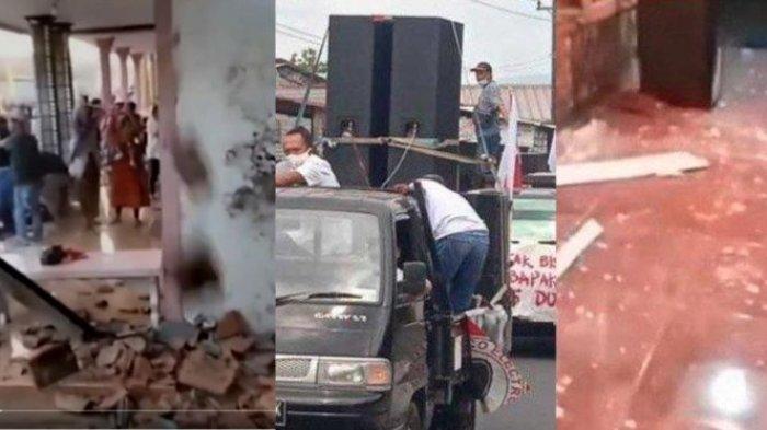 Kondisi rumah Pria di Malang yang rusak karena suara keras sound system