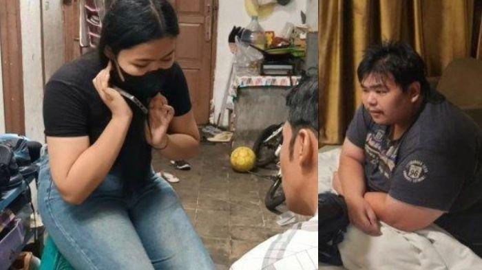 Korban penganiayaan dan sosok pelaku penganiayaan yang merupakan anak bos toko roti yang mengaku kebal hukum