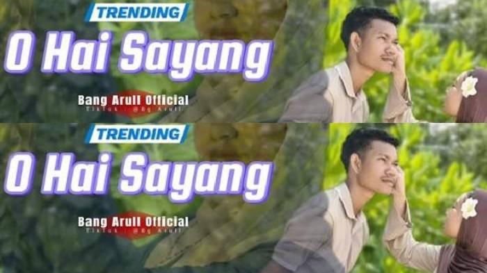 LIRIK LAGU - Lagu O Hai Sayang tengah viral di media sosial.