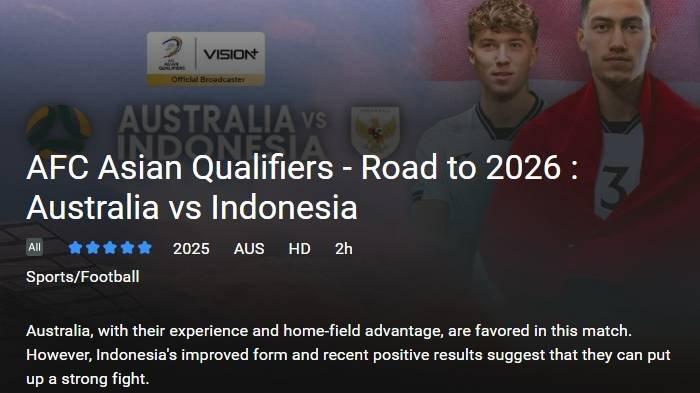 TIMNAS INDONESIA - Live Streaming Australia vs Timnas Indonesia. Patrick Kluivert menetapkan 23 pemain Timnas Indonesia untuk melawan Australia.